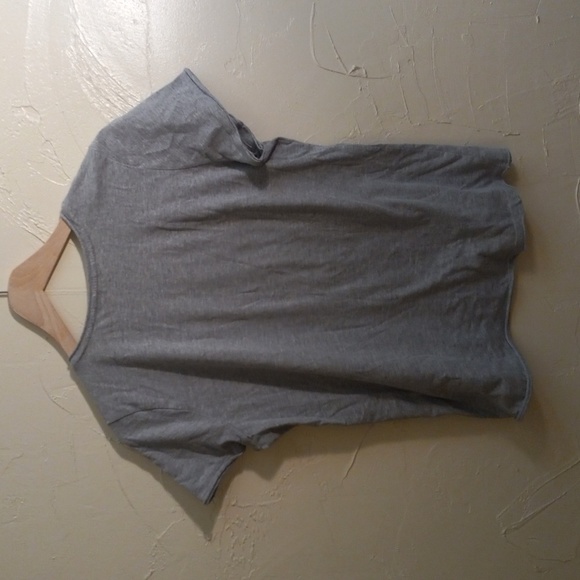 Lucky & Coco Gray Cotton Shirt with Cream Embroidery Size Medium - Picture 8 of 8